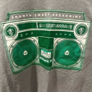 Smooth Sweet Spearmint Boom Box t shirt size large in GUC